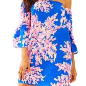 Lilly Pulitzer Sanilla Silk Dress in It's Electric